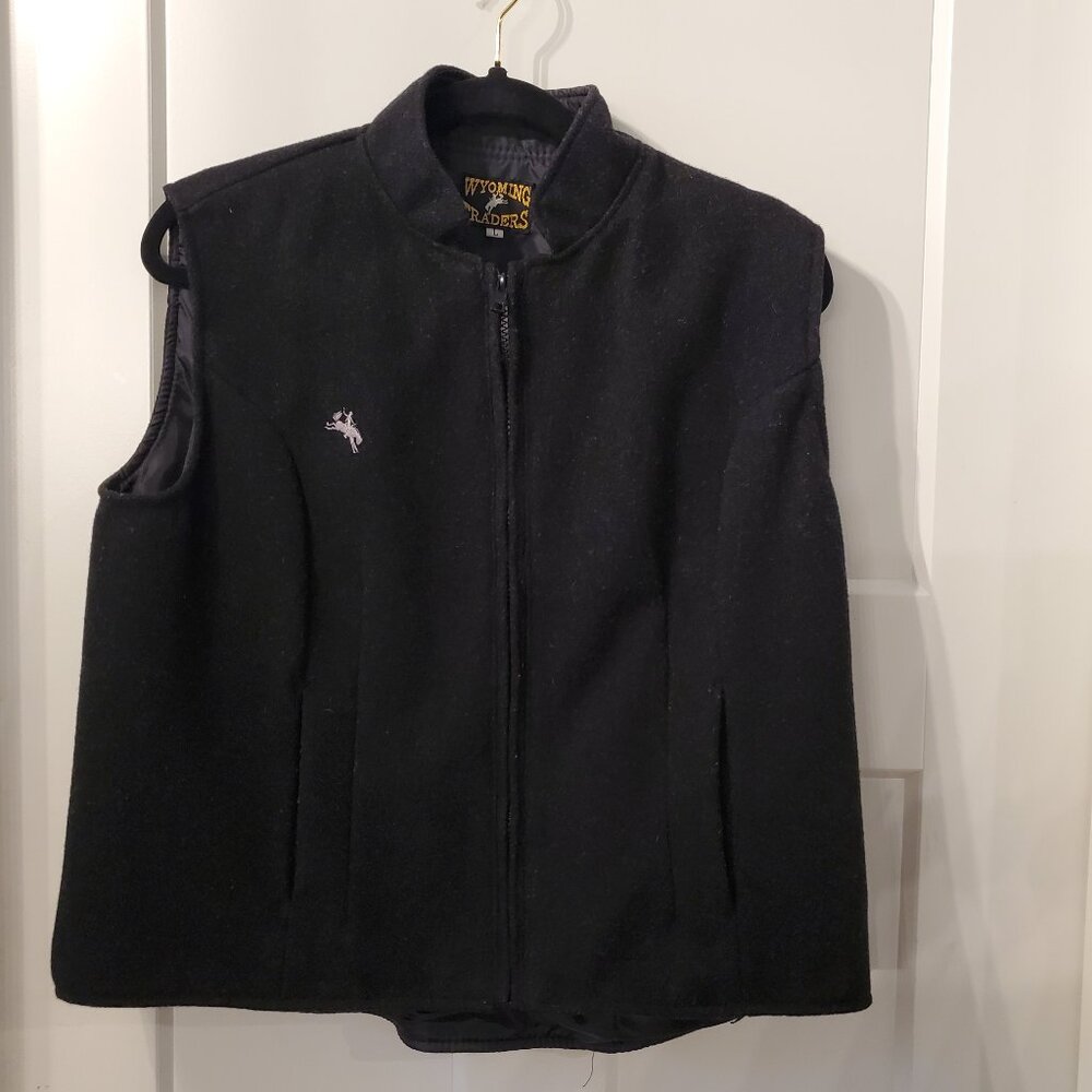Wyoming Traders Black Sierra Wool Vest Women's Large